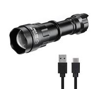Nightfox XB5 Pro Infrared Torch, 940nm Covert IR Illuminator for Night Vision, USB Rechargeable, 3200mAh Battery Included, Adjustable Focus, Dimmable
