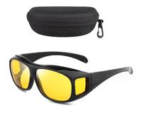 Nightglo glasses, and night driving glasses effectively prevent high beam headlights from coming towards you. They are very lightweight and provide clearer visibility in the dar