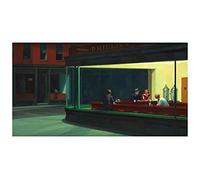 Nighthawks by Hopper Poster - 60x90 cm