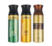 Nightingale And Persuade For Men Women Deodorants Each 200 Ml Combo Pack Of 3 ' Total 600