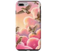 Nightingale Bird Watcher Gift Pink Clouds Dreamy Sky Case for iPhone 7 Plus/8 Plus