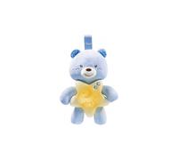 nightlight with sound bear junior 27 cm polyester blue