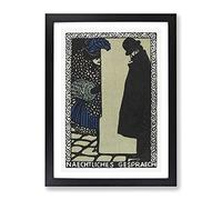 Nightly Conversations By Moriz Jung Classic Painting Framed Print | A2 Black Framed Wall Art | Ready to Hang | Classic Historical Picture | Living Room Bedroom Lounge Office