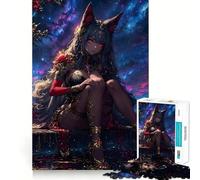 Nightmare Anime Lady Adults 1000 Piece Jigsaw Puzzle Brain Challenge Toy Stress Relief Clear Cut Wall Art Decor (38x26cm)
