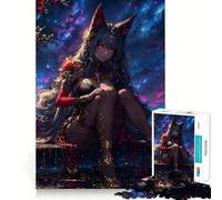 Nightmare Anime Lady Jigsaw Puzzles for Adults 1000 Pieces Brain Workout Toy Relaxing Fun Art Assembly (38x52cm)