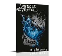Nightmare-Avenged Sevenfold Waterproof And Stain Resistant Wall Paintings High-definition Spray Painted Decorative Paintings Study And Coffee Shop Decorations Fade ResistantFrame-style24x36inch(60x90c