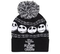 The Nightmare Before Christmas Beanie Pom-Basic Snow Cap, Multi-Coloured, One Size