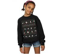 Nightmare Before Christmas Festive Icons Sweatshirt Disney Black 9 Years