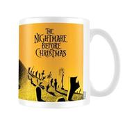 Nightmare Before Christmas Graveyard Mug Yellow/black (One Size)