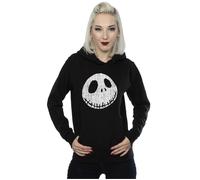 Nightmare Before Christmas Jack Cracked Face Hoodie Disney Black XS