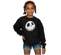 Nightmare Before Christmas Jack Cracked Face Sweatshirt Disney Black 5-6 Years