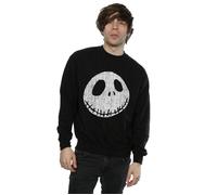 Nightmare Before Christmas Jack Cracked Face Sweatshirt Disney Black XL