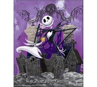 Nightmare Before Christmas Jack Graveyard 3D Lenticular Image 24X29Cm Frame
