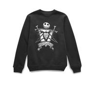 Nightmare Before Christmas Jack Skellington Misfit Love Sweatshirt - Black | Size: Medium Nightmare Before Christmas Black M