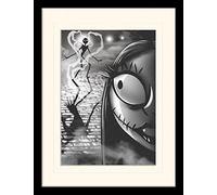 Nightmare Before Christmas "Misfit Love Is Eternal Mounted and Framed Print, Multi-Colour, 30 x 40 cm
