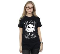 Nightmare Before Christmas Nightmare Cotton Boyfriend T-Shirt Disney Black 5XL