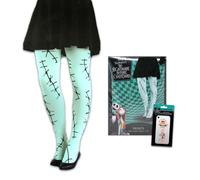 Nightmare Before Christmas Sally Leggings - Bundle with Size S/M Sally Cosplay Tights, Bookmark | Sally Costume Bottoms (Packaging May Vary), Sally from Nightmare Before Christmas Tights, S