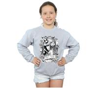 Nightmare Before Christmas Simply Meant To Be Sweatshirt Disney Grey 5-6 Years
