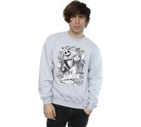 Nightmare Before Christmas Simply Meant To Be Sweatshirt Disney Grey XXL