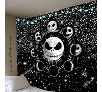 Nightmare Before Christmas Tapestry Wall Hanging Starry Night Sky Gift