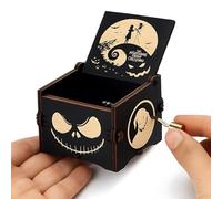 Nightmare Before, Hand-Cranked Wooden Music Box, Create A Terrifying Atmosphere, Halloween Decorations, Unique Collectible For Enthusiasts, Decorative Festivals