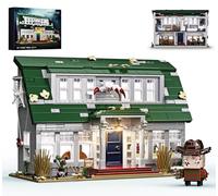 Nightmare Building House Set on Elm Street, Horror Movie Figure & Haunted House Building Blocks, Creative Collectible Decoration Building Toy Halloween Present for Friends and Fans (1099 Pieces)