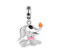 Nightmare Christmas Zero The Dog Charm 925 Sterling Silver Pendant Charm Compatible with Pandora Charms,and Many Other UK Charm Bracelets.