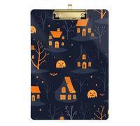 Nightmare Houses Darkness clipboard Picture Standard Hole for Classroom Supplies for Teachers Elementary Size 9 x 12.5 Tabla para escribir