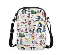 Nightmare Merch Zero Ghost Inspired Messenger Bag Nightmare Skull Merch Jack Sally Fans Crossbody Bag (Night Ghost CB)