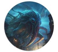 Nightmare Titan Puzzle 1000 Pieces Jigsaw Round Puzzle 1000 Pieces Jigsaw Ideal DIY Decor & Brain Teaser Gift (Size 67.5x67.5cm)
