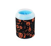 Nightmare Trunk Or Treat Hallowwen Reusable Paw Cleaning Cup with Soft Massage Brush Pets Cleaning Kit for Small & Medium Dogs