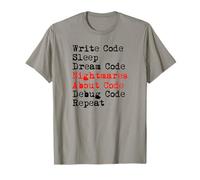 Nightmares About Code Debugging Meme T-Shirt