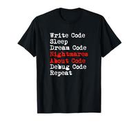 Nightmares About Code Debugging Meme T-Shirt