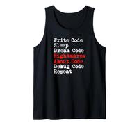 Nightmares About Code Debugging Meme Tank Top