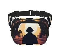 NightmarishNights Square Double-Layer Waist Bag for Outdoor Activities Such as Sports, Travel, Hiking, Cycling
