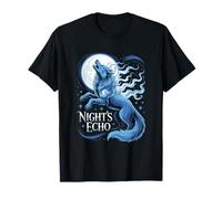 Night's Echo Mystical Wolf Moon Howling T-Shirt