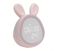 Nights Made Brighter User Friendly Alarm Clock with Gentle Lighting Feature (pink)