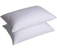 Nights Online Premium Microfibre Pillow Pair, Luxury Piped Edge Pillows Pack Choice (2)