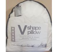 NIGHTS V Shape Pillows Duck/Goose Feather & Down Orthopedic Nursing Maternity Pillow (Duck Feather And Down)