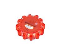 NightSearcher 3AAA Single LED Hazard Warning Light in Red, 25 Hrs Runtime, Magnetic Back, Crush and Waterproof