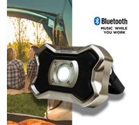 Nightsearcher Beatlite Rechargeable Led Work Light With Bluetooth Speaker And Powerbank, 2000 Lumens