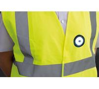 Nightsearcher Hi Vis Vest With Usb Rechargable Led Light - 150 Lumens Output (Size: L)