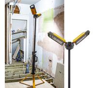 Nightsearcher Tower Pro 5K, 5000 Lumens, Collapsible, Rechargeable 4000Mah L-Ion Bettery And Ac Mains Powered Floodlight