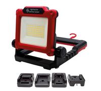 Nightsearcher Workstar Connect , 3000 Lumens Worklight Powered By Power Tool Batteries