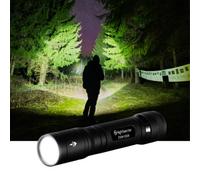 NightSearcher Zoom 1000R Rechargeable Zoomable LED Torch 1000 Lumens with Spot-to-Flood 210 Metre Beam, IP66 Waterproof Aluminium Build, USB Rechargeable, 5-Year Warranty