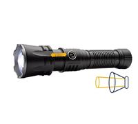 NightSearcher Zoom 2000 Rechargeable LED Torch - 2000 Lumens, 600m Beam, Zoomable Flood & Spotlight, 4000mAh Battery, USB-C Fast Charging, IP65 Waterproof, Impact-Resistant Aluminium