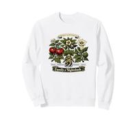 Nightshade Family Botanical Plate Belladonna Mandrake Sweatshirt