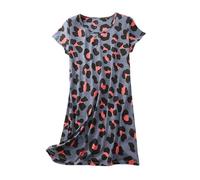 Nightshirts For Women Plus Size Cotton Nighties For Older Ladies Short Sleeve Sleepwear Sets Nightdresses & Nightshirts Ladies Night Shirts Nightwear Nightshirt Cotton Petite Pyjama Oodie (H #1, M)