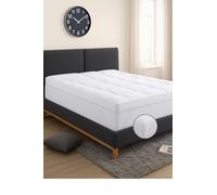 NIGHTSLEEP Hotel Quality Box Stitched Microfibre Mattress Topper 5cm Super soft Heavy Fill Orthopaedic Anti Allergy Quilted Mattress Topper (SUPER KING)