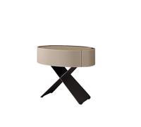 Nightstand Bedside Table Modern Bedroom Creative Oval Bedside Storage Cabinet Side Cabinet Bedroom Furniture(02)